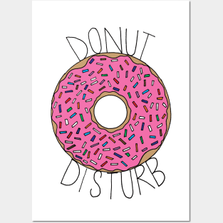 Donut Disturb - White Posters and Art